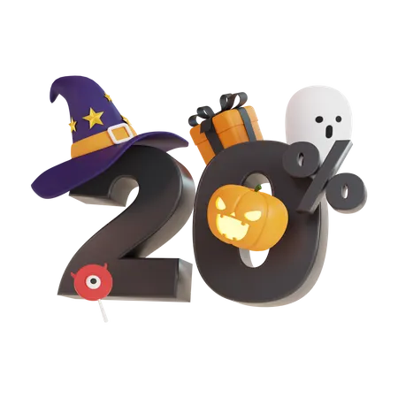 20 Percentage Discount  3D Icon