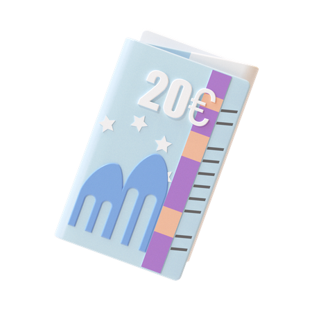 20-Pfund-Note  3D Icon