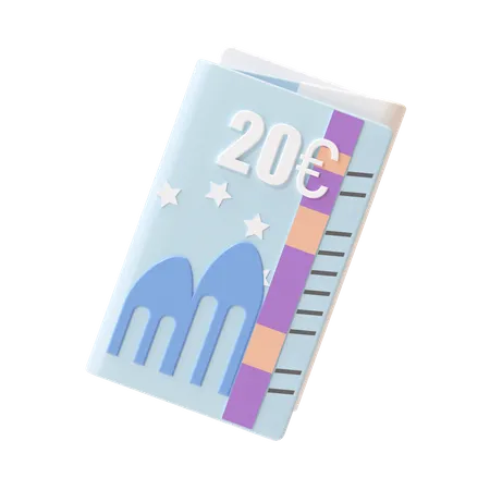 20-Pfund-Note  3D Icon