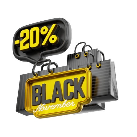20 por ciento de descuento  3D Icon