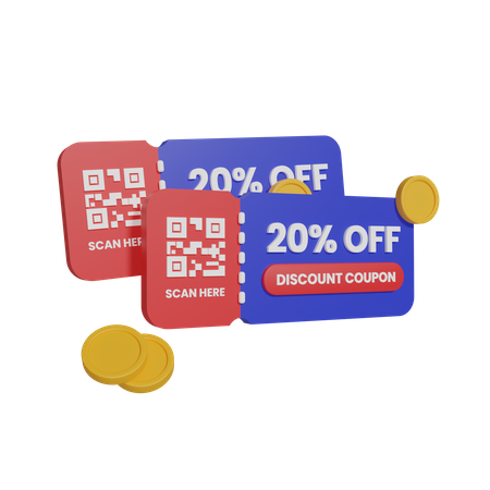 20 por ciento de descuento  3D Icon