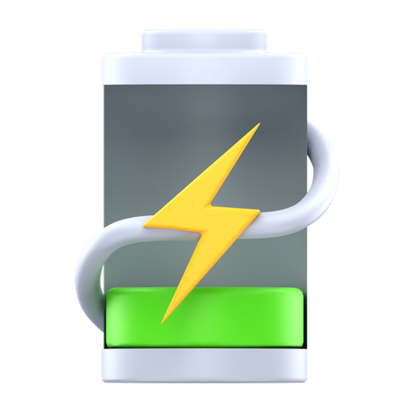 20% status battery charging  3D Icon