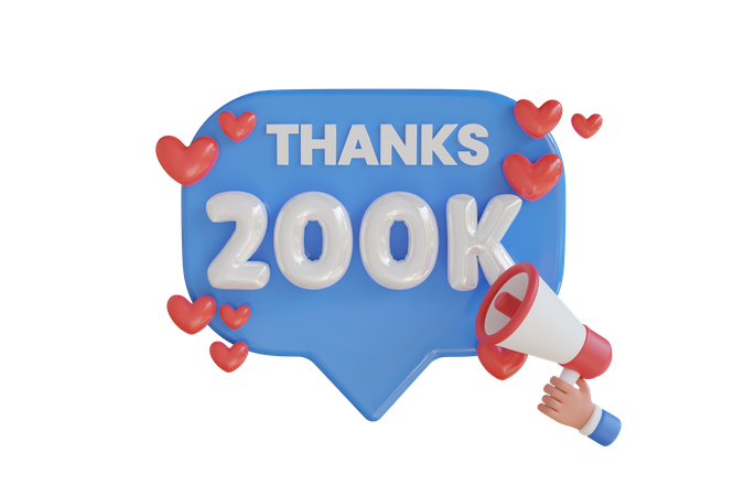 200k  3D Icon