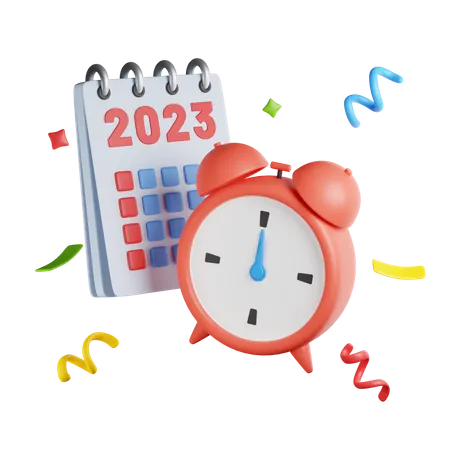 2023 Alarm  3D Icon