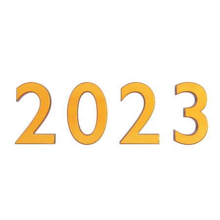 2023 Año Nuevo  3D Icon