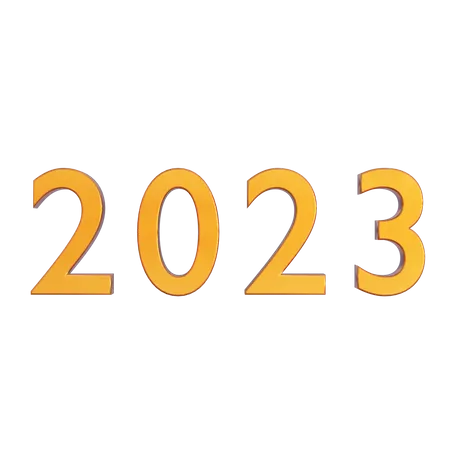 2023 Año Nuevo  3D Icon