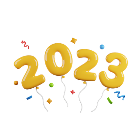 Ballon 2023  3D Icon