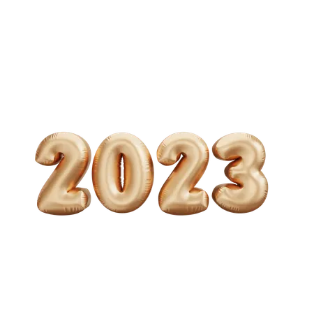 2023 Balloons  3D Icon