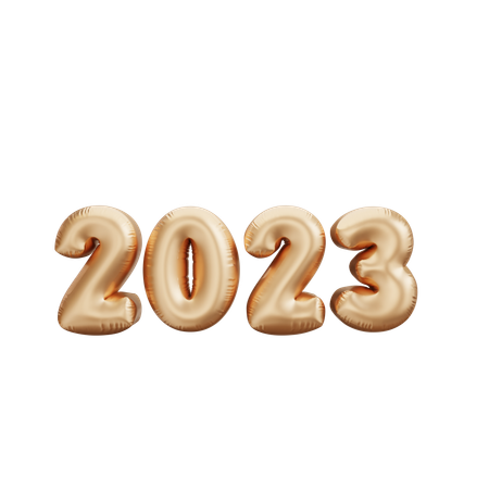 Balões de 2023  3D Icon