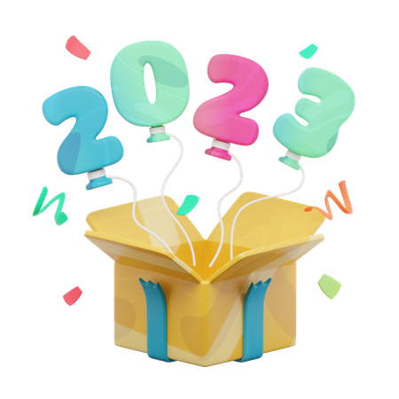 2023 Birthday Presents  3D Icon