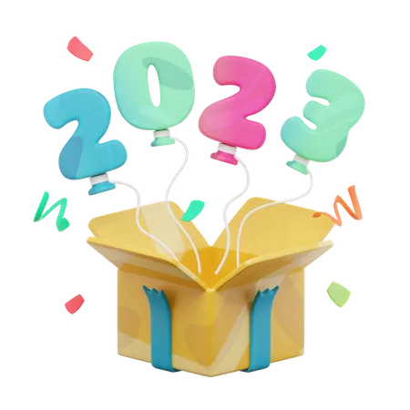 2023 Birthday Presents  3D Icon