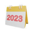 calendar 2023 3d logo