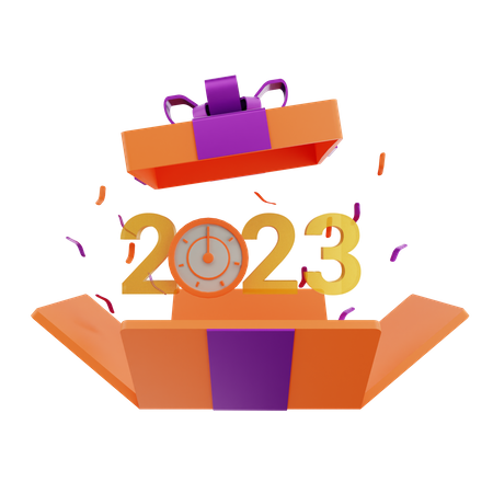2023 Giftbox 3D Icon