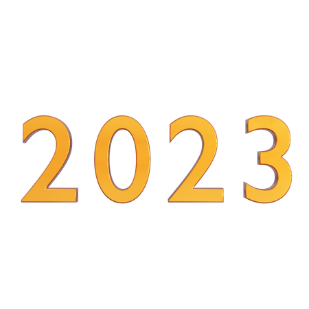 2023 New Year 3D Icon