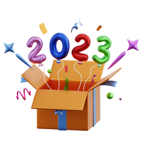 2023 Out Of Box  3D Icon