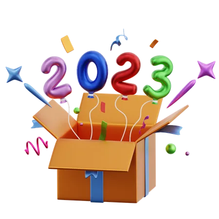 2023 Out Of Box  3D Icon