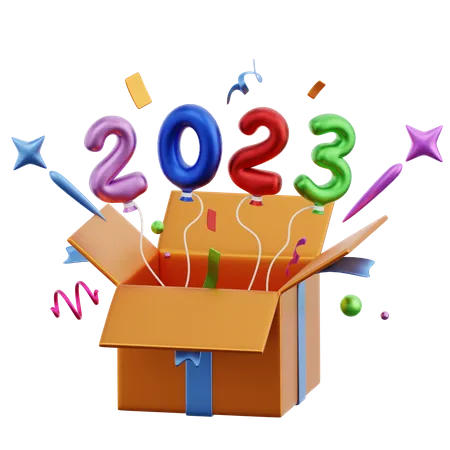2023 Out Of Box 3D Icon