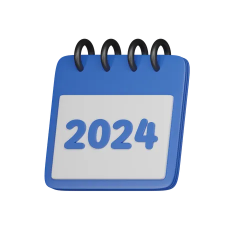 Ano 2024  3D Icon