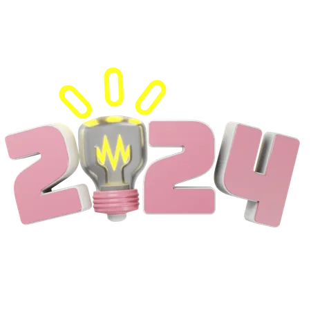 Ano 2024  3D Icon