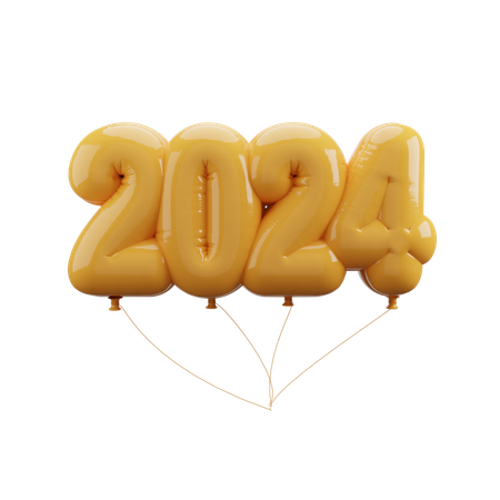 2024 Ballonnummer  3D Icon