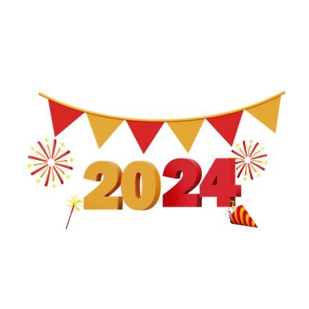 2024 Decoration  3D Icon