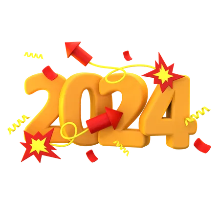 2024 Firecracker Decoration  3D Icon