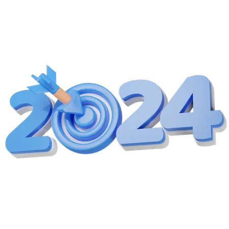 Objetivos para 2024  3D Icon