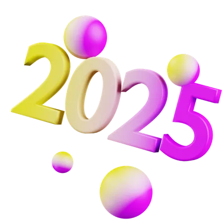 2025  3D Icon