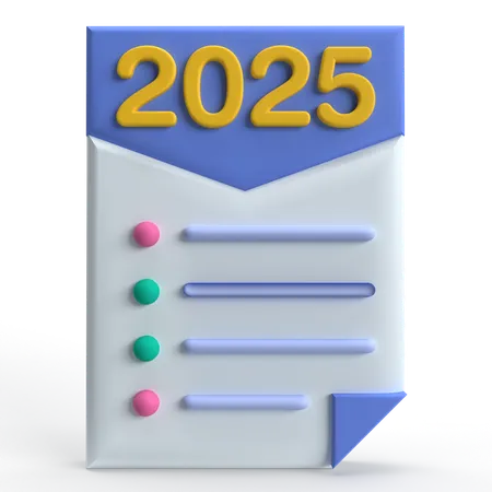 2025  3D Icon