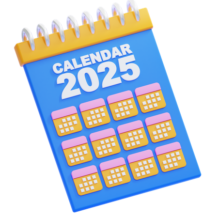 2025 Calendar  3D Icon