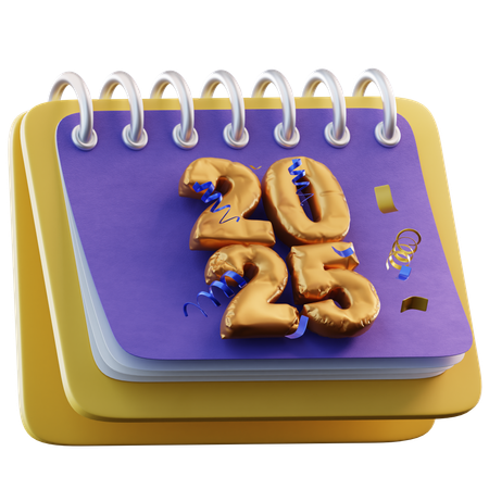 2025 Calendar  3D Icon