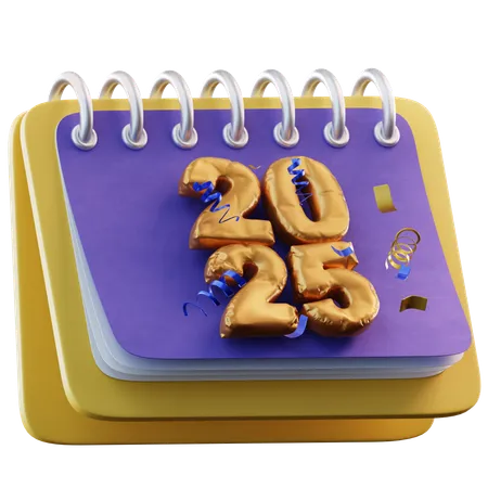 2025 Calendar  3D Icon