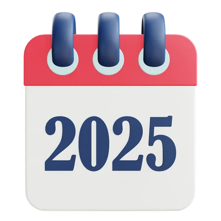 2025 Calendar  3D Icon