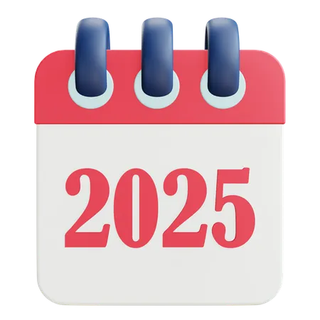 2025 Calendar  3D Icon