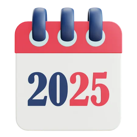 2025 Calendar  3D Icon