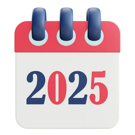 2025 Calendar  3D Icon