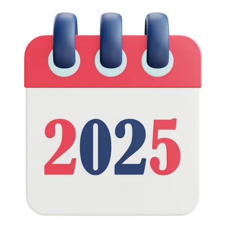 2025 Calendar  3D Icon