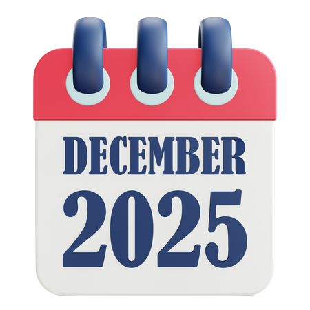 2025 Calendar  3D Icon