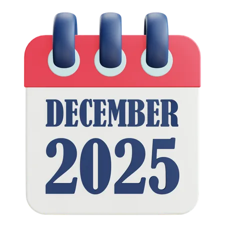 2025 Calendar  3D Icon