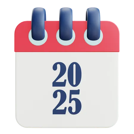 2025 Calendar  3D Icon