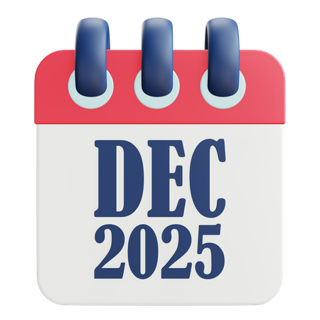 2025 Calendar  3D Icon