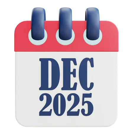 2025 Calendar  3D Icon