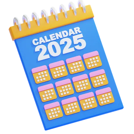 Calendário 2025  3D Icon