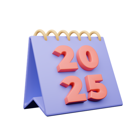 Calendrier 2025  3D Icon