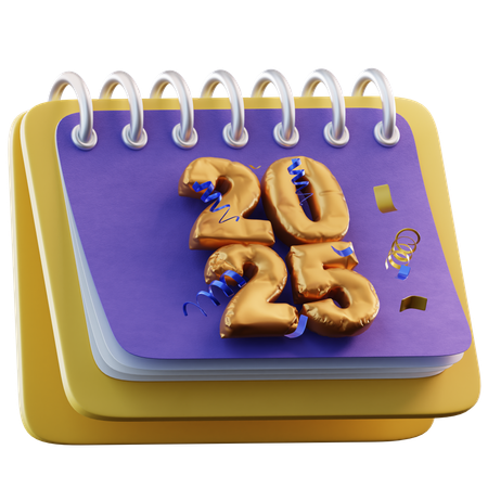 Calendrier 2025  3D Icon