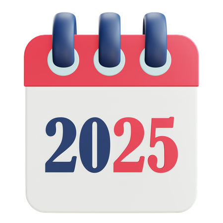 Calendrier 2025  3D Icon