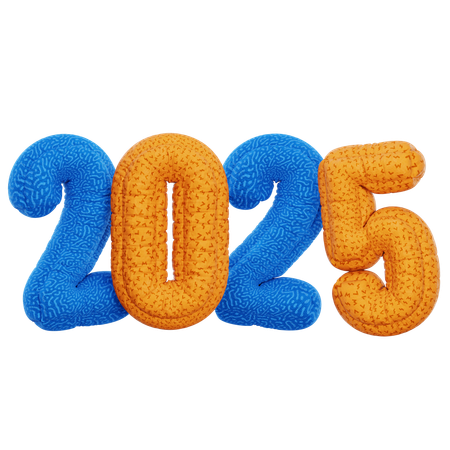 2025 Colorful Balloon  3D Icon