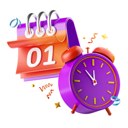 Countdown 2025  3D Icon