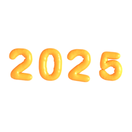 2025 Jahr  3D Icon