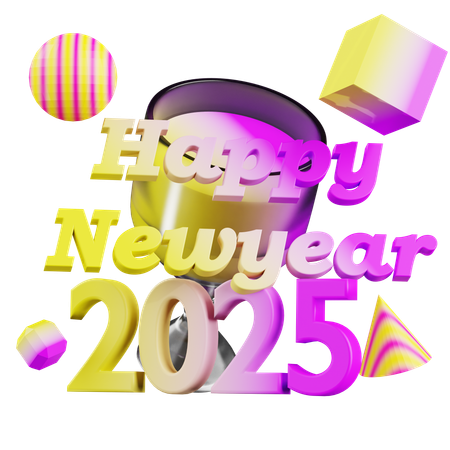 2025 Newyear  3D Icon